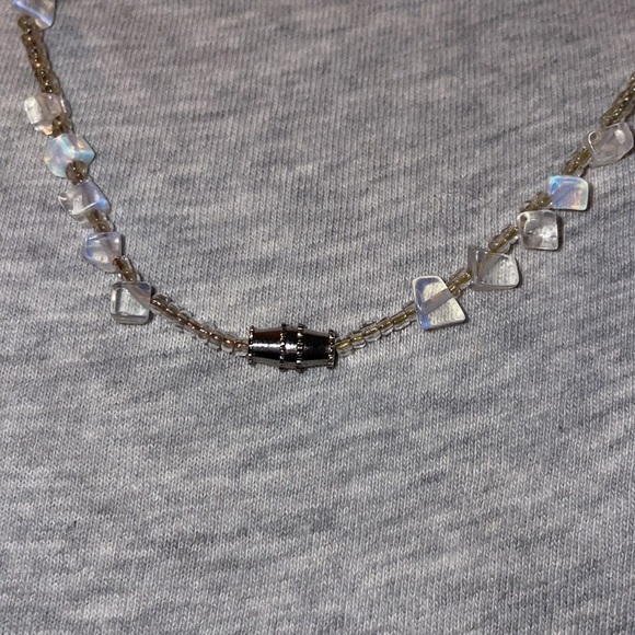 NWOT U & C Sundance Blue Chalcedony Rainbow Moonstone Necklace. - Picture 4 of 4